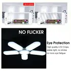 Классический складной светодиодный светильник для гаража, E27, Регулируемый угол наклона, долговечный вентилятор, энергосберегающий потолочный светильник, гаражный светильник