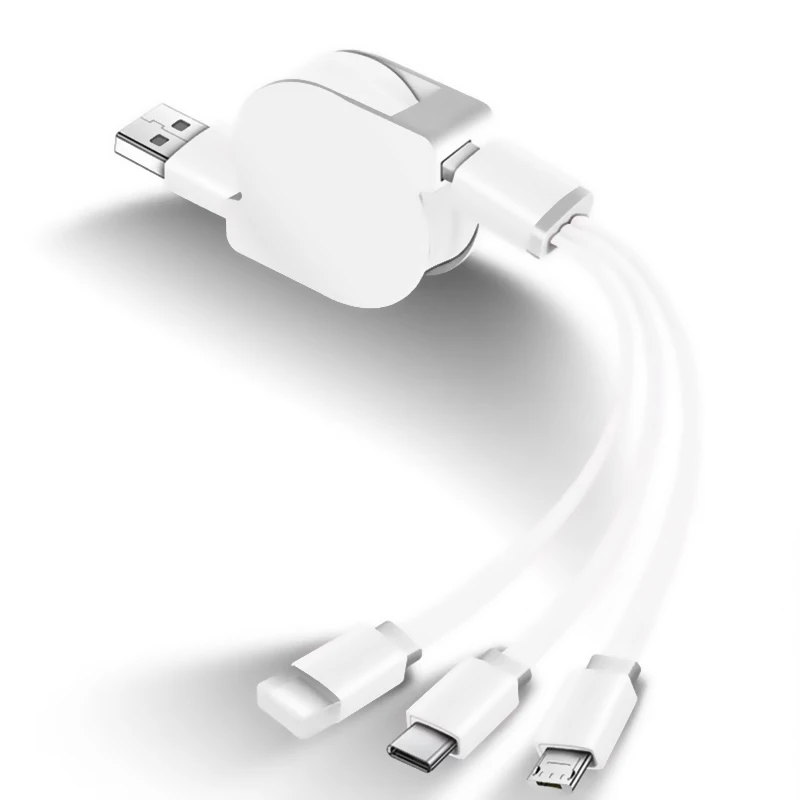 1 м 2 в 1 USB кабель для быстрой зарядки для iphone X 7 8 6 Micro usb type C кабель для samsung S8 Xiaomi Mi5 кабели для мобильных телефонов - Цвет: Белый
