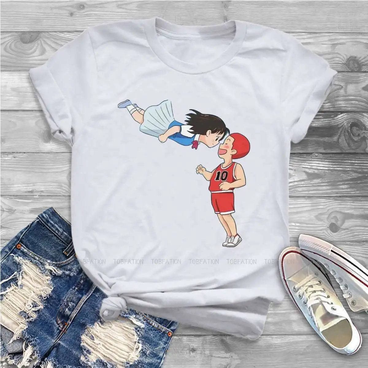 

Haruko Sakuragi женские футболки Slamdunk Спорт манга гранж винтажная женская одежда хлопковая одежда с графическим рисунком