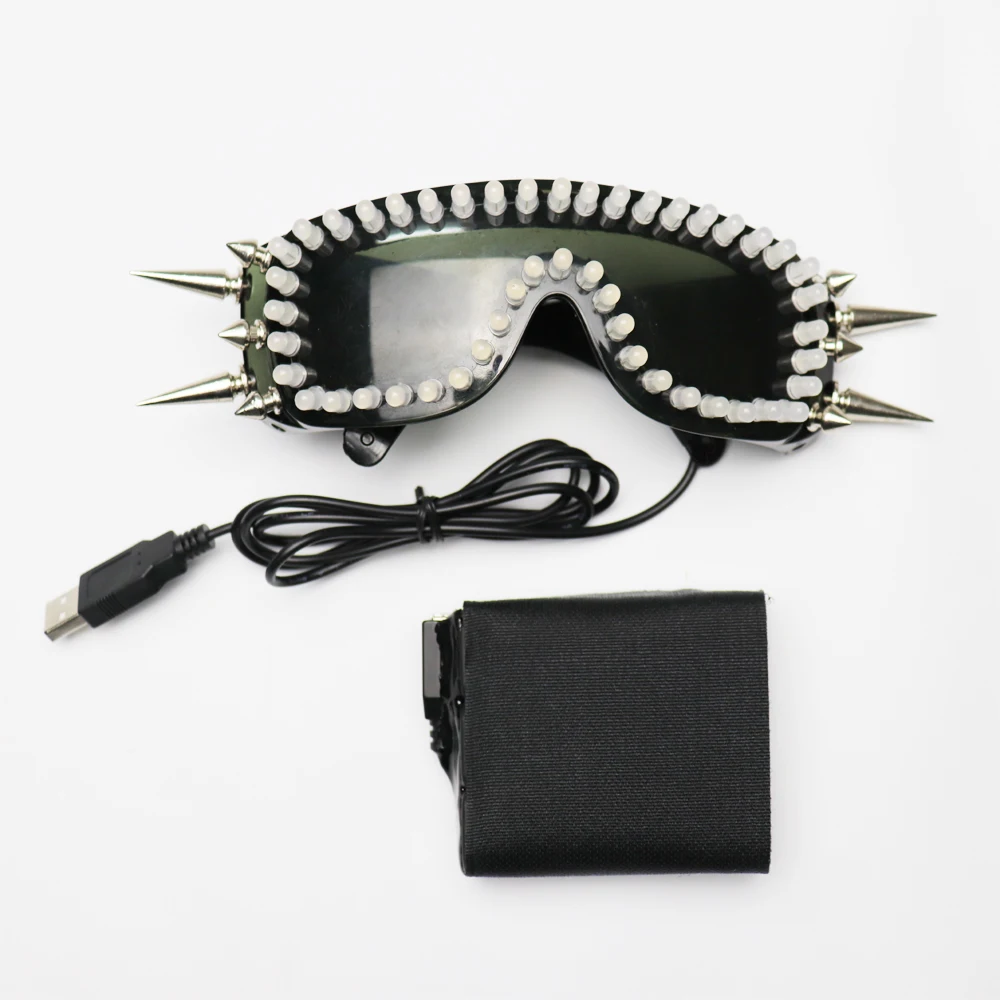 Пиксельные умные светодиодные очки полноцветные лазерные с прокладками