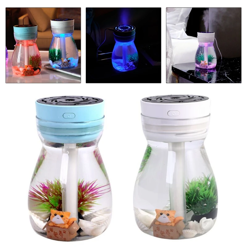 

Cute Wishing Bottle Smart Air Humidifier USB Mist Maker Beauty Replenishing Aroma Diffuser Ultra-quiet Operation Fogger X37C