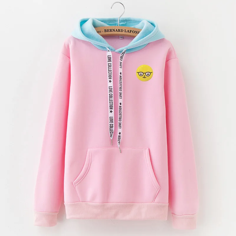 Женская толстовка с капюшоном и длинным рукавом круглым вырезом|Пуловеры| |