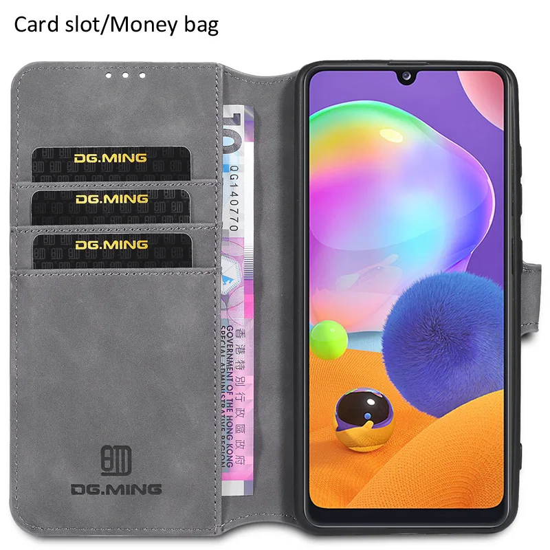 Чехол-бумажник из матовой кожи с откидной крышкой для Samsung Galaxy A31 чехол в стиле