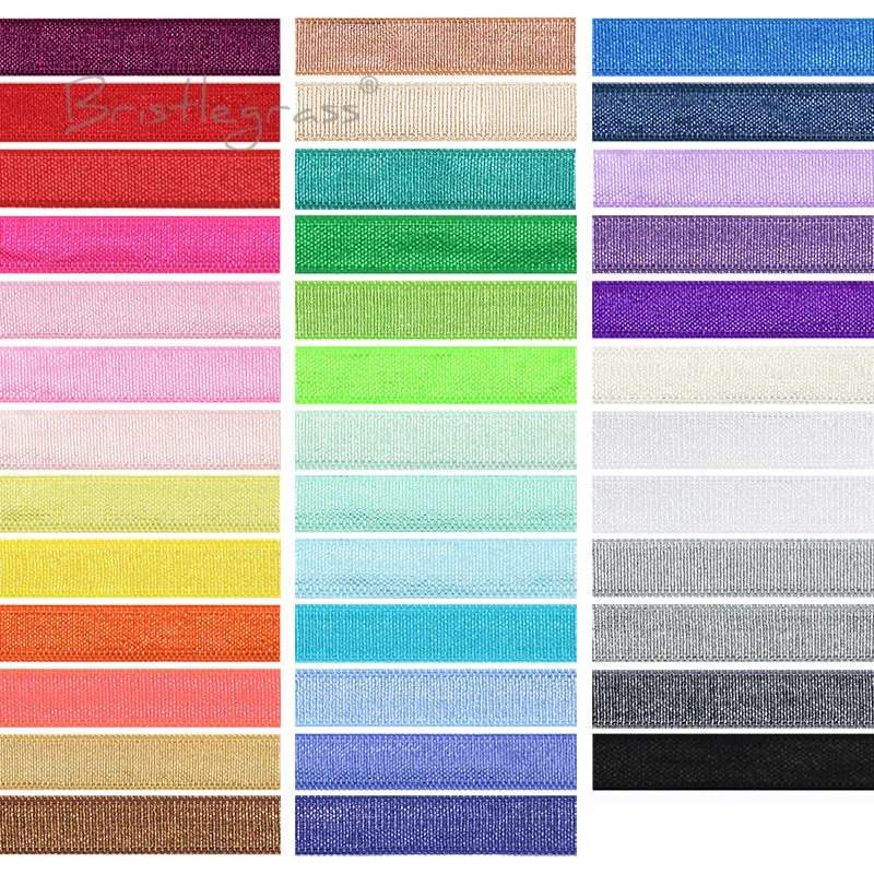 Блестящие эластичные ленты из спандекса и сатина