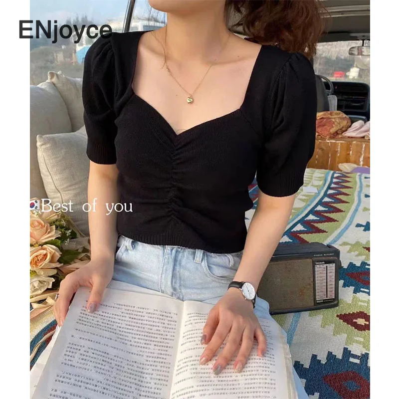 Сказочное летнее сексуальное платье с v-образным воротом со складками Ruffleds