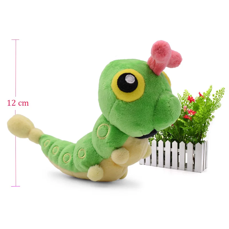 Caterpie Аниме Стиль Кукла Gyarados погремушка Scolipede Machop Gastly Kangaskhan Lucario чучела Peluche плюшевые игрушки Рождественский подарок - Цвет: Caterpie