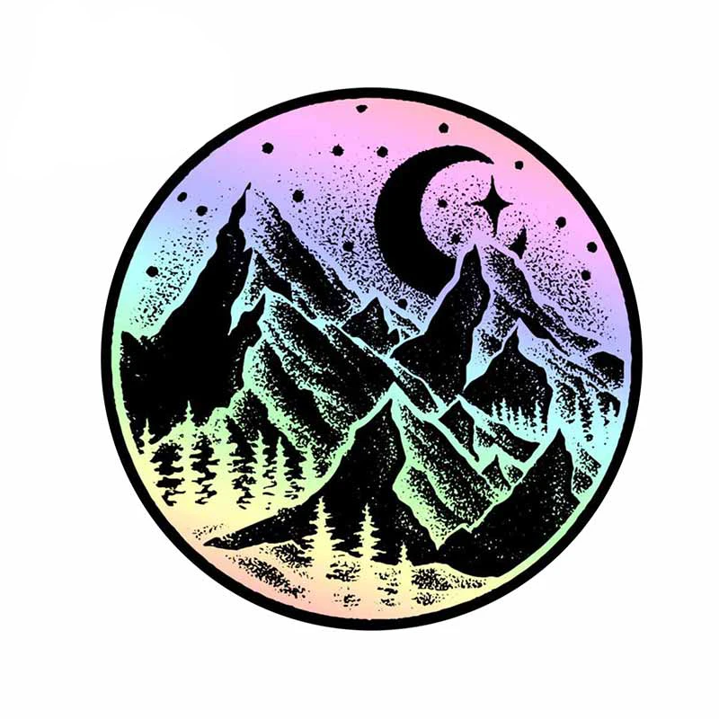 

13cm x 12.9cm for Strokes of Sky and Moon Mountain Anime Car Stickers Waterproof Occlusion Scratch Decal Car Styling