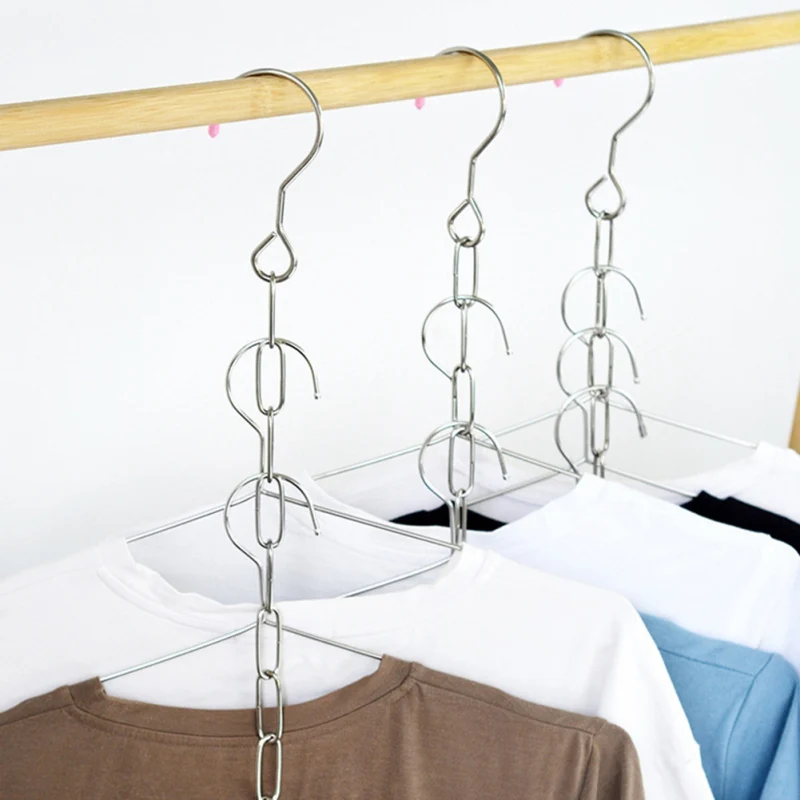 1 шт. нержавеющая сталь магазин одежды витрина Висячие цепи крючки с кольцом цепь
