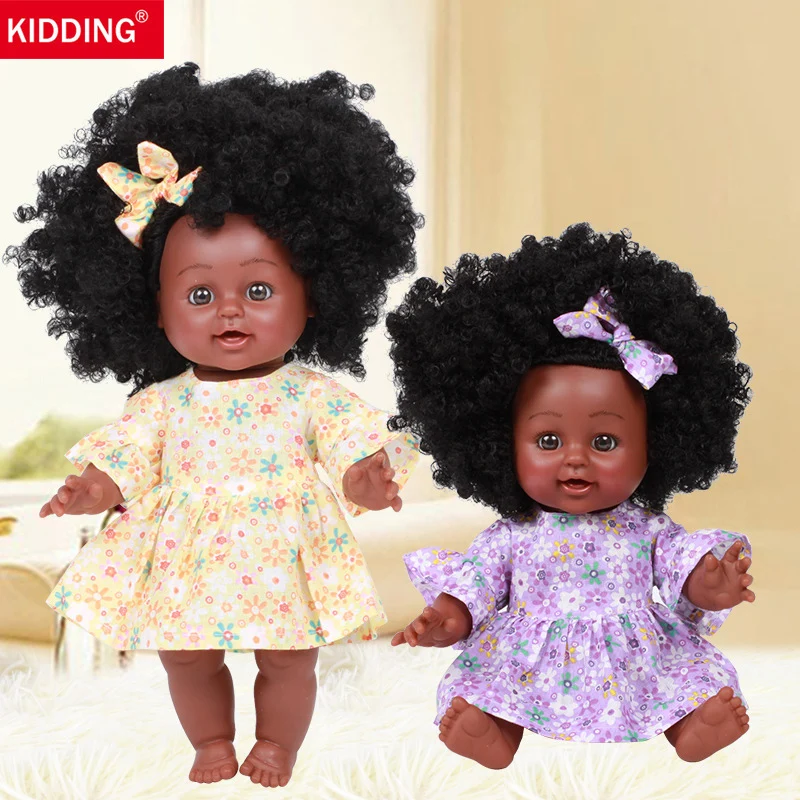 

Black Girl Dolls African American Play Soft Reborn Baby Realistic Dolls Lifelike 12 inch Baby Play Dolls Fun Kids Toy Gifts