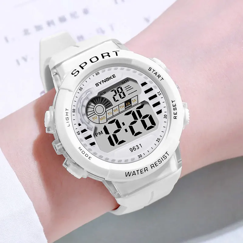 

SYNOKE Fashion Simple Sports watch Ladies Men Military Watches Alarm Clock Shock 50M Waterproof Digital Watch Child reloj hombre