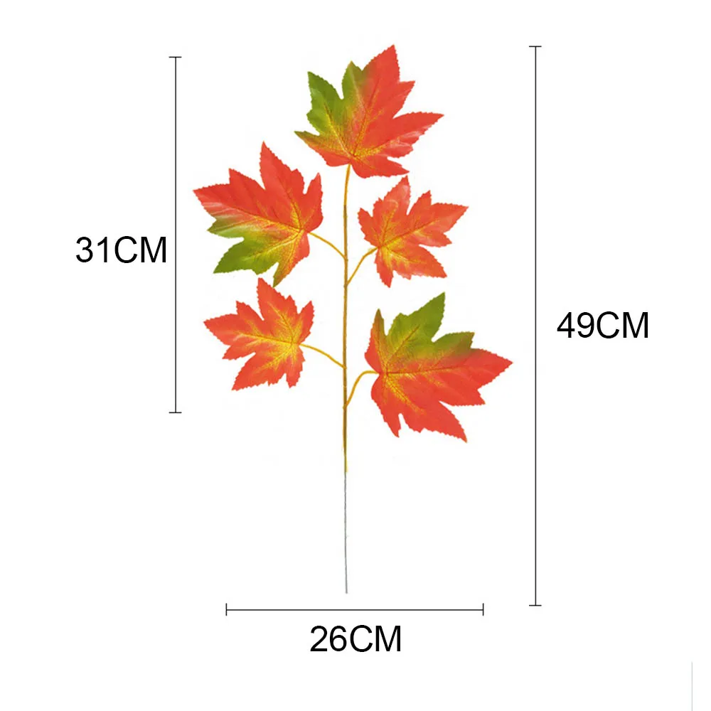 1 шт. Искусственные Шелковые кленовые листья для дома украшения свадебной