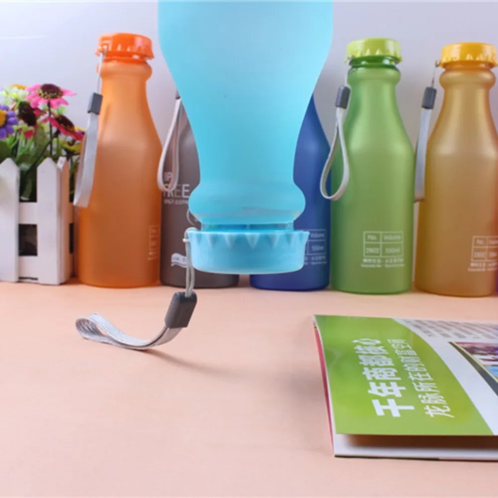 Пластиковая Спортивная бутылка для воды небьющаяся матовая герметичная