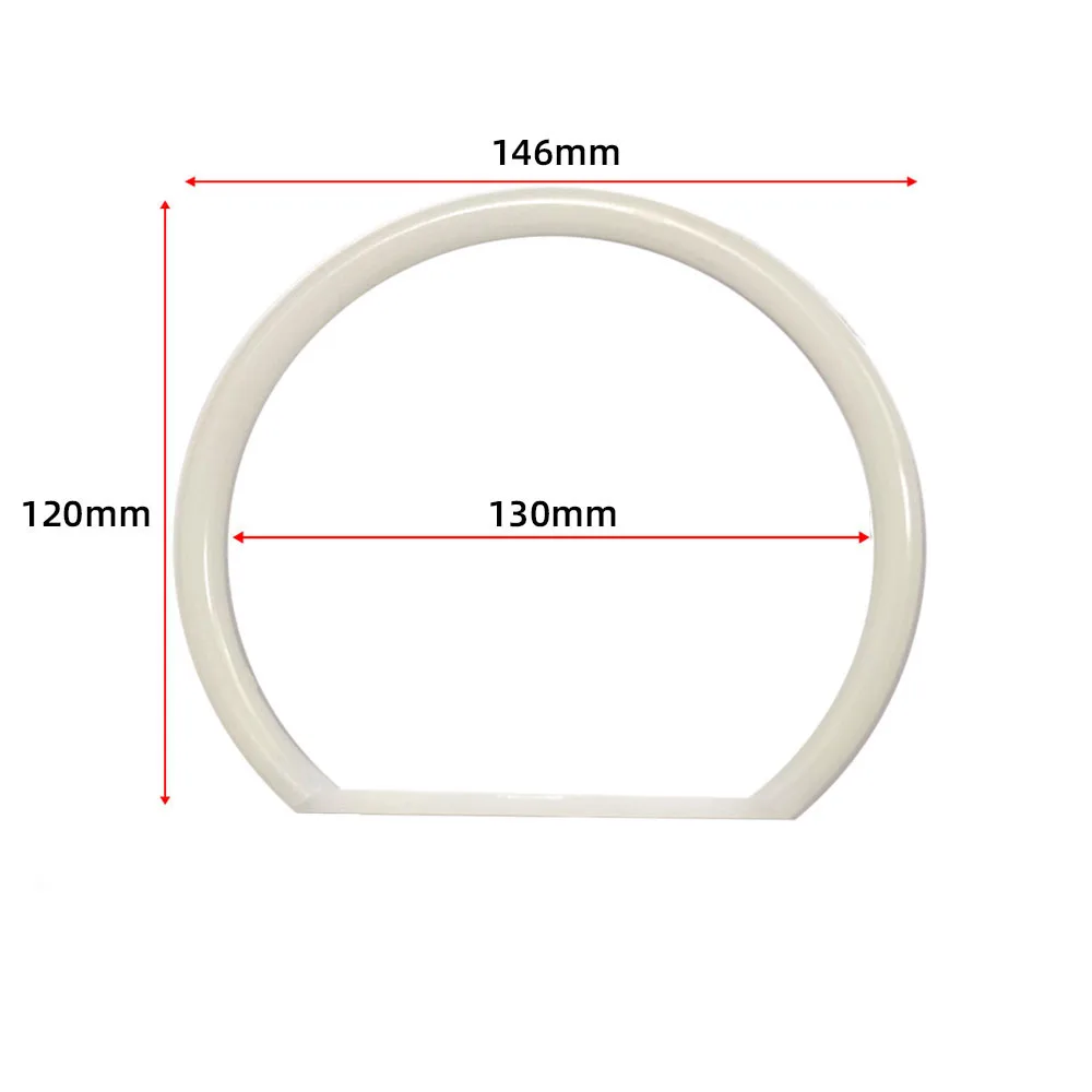 

For LED Angel Eyes 131mm and 146mm RGB Colorful Multicolor Car Halo Semicircle Daytime Running Lights