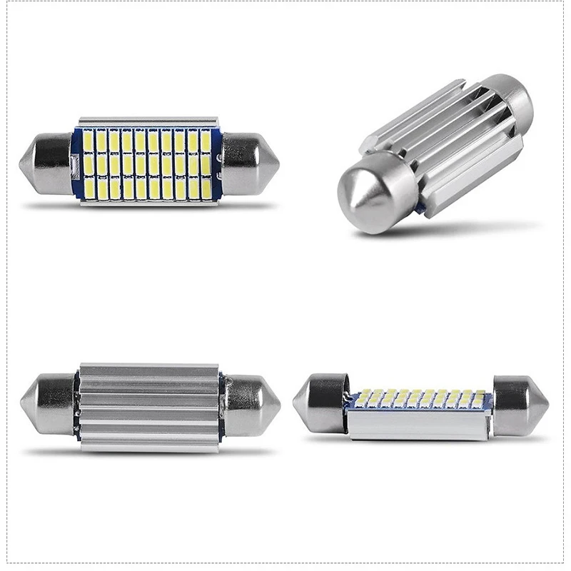 12V Bright White 31mm 36mm 39mm 42mm LED Bulb C5W Car Super License Plate Internal Reading Light | Автомобили и мотоциклы