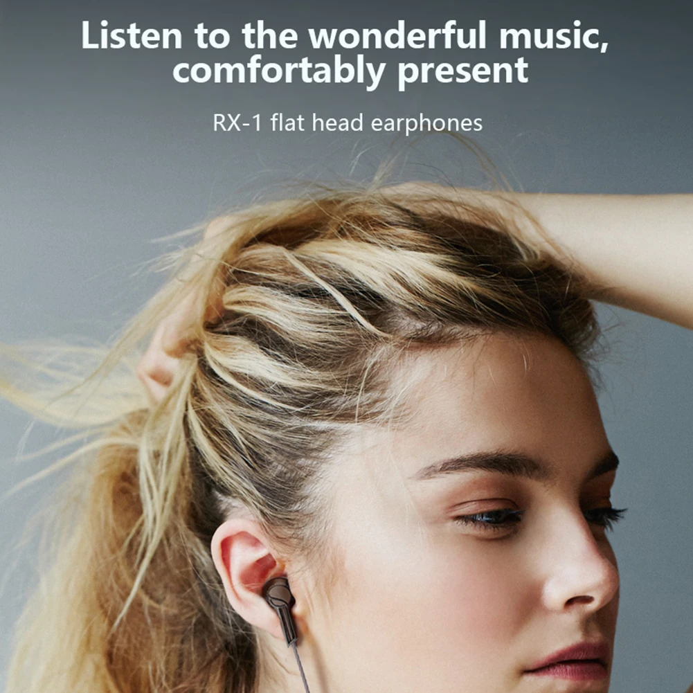 AUGLAMOUR RX-1 3,5 мм проводные наушники-вкладыши Hi-Fi музыкальные спортивные басовые наушники с шумоподавлением гарнитура с микрофоном