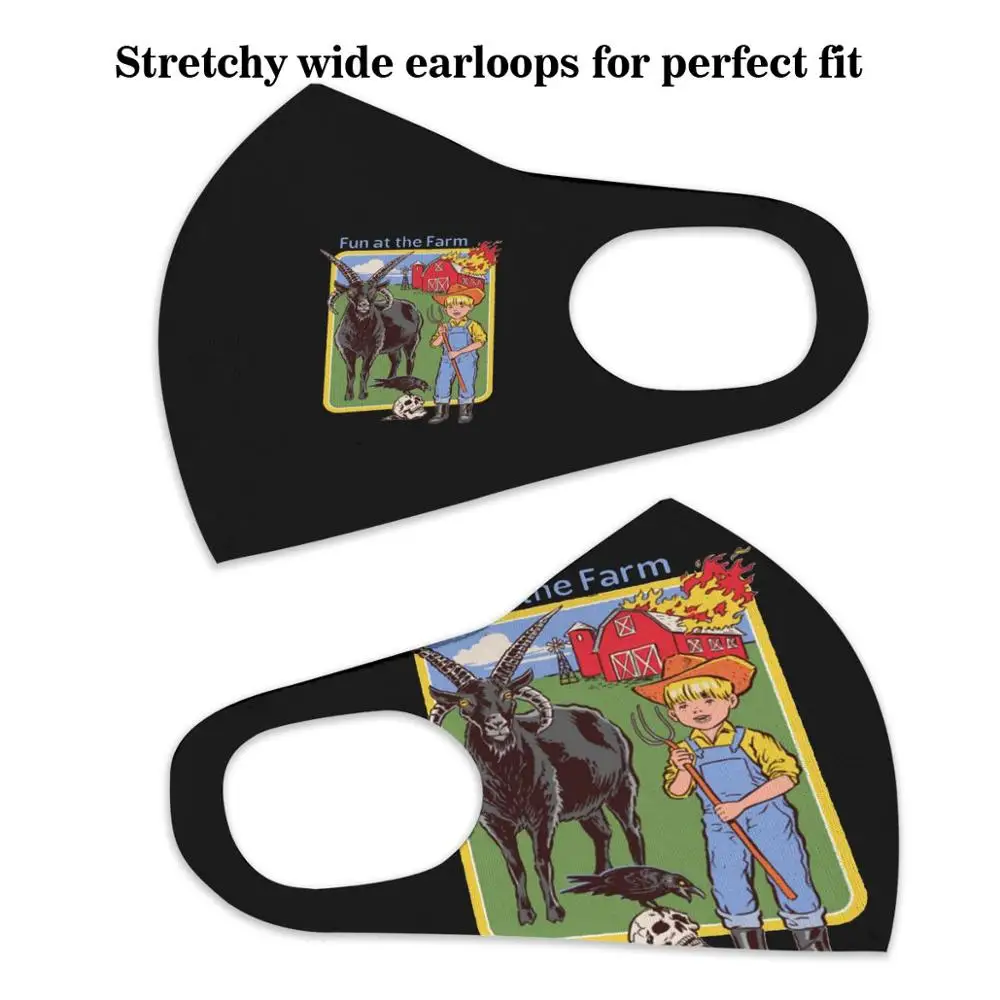 Веселая на ферме черная Филлипа демоническая Коза смешная хлопковая моющаяся