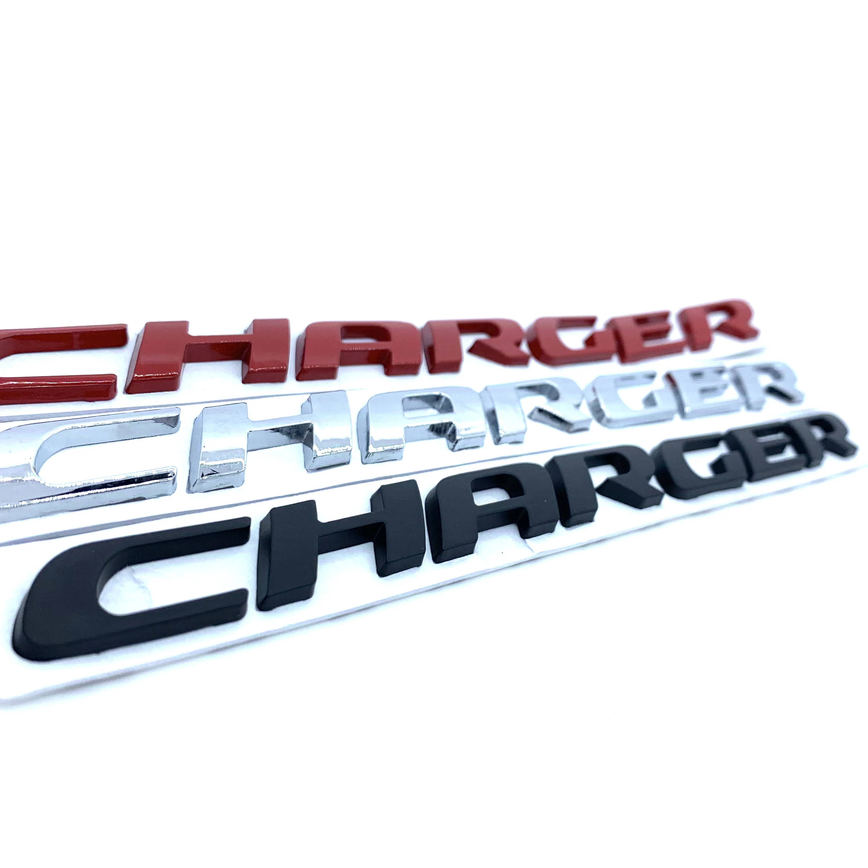 

10x 3D Metal Car Auto Sticker Emblem Badge Rear Trunk Lid Emblem Metal Logo Badge Sign For Dodge Charger SRT R/T Hellcat