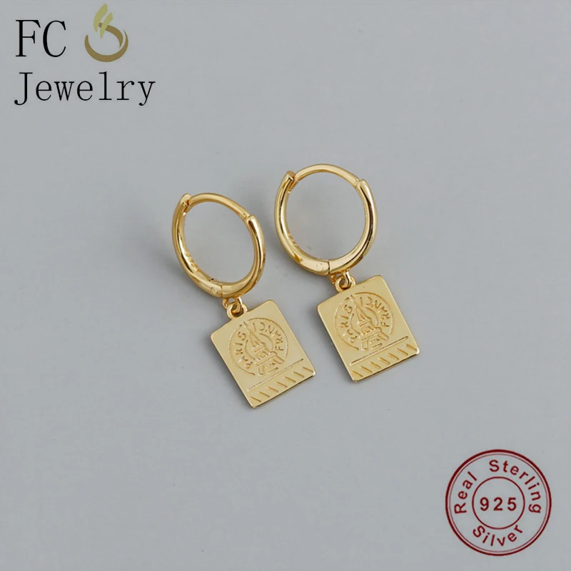 Женские серьги с эмалью FC из серебра 100% пробы 925 кристаллами совы в виде глаз |