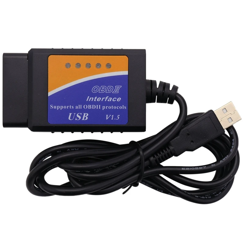 

Автомобильный диагностический инструмент ELM327 USB V1.5 OBD2