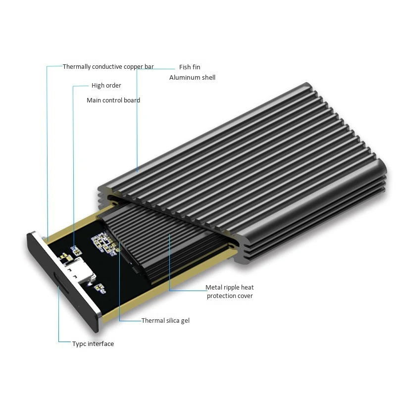 M.2 SSD Корпус SATA B + M ключ NGFF к USB 3 0 Алюминиевый адаптер 10 Гбит/с M2 жесткий диск
