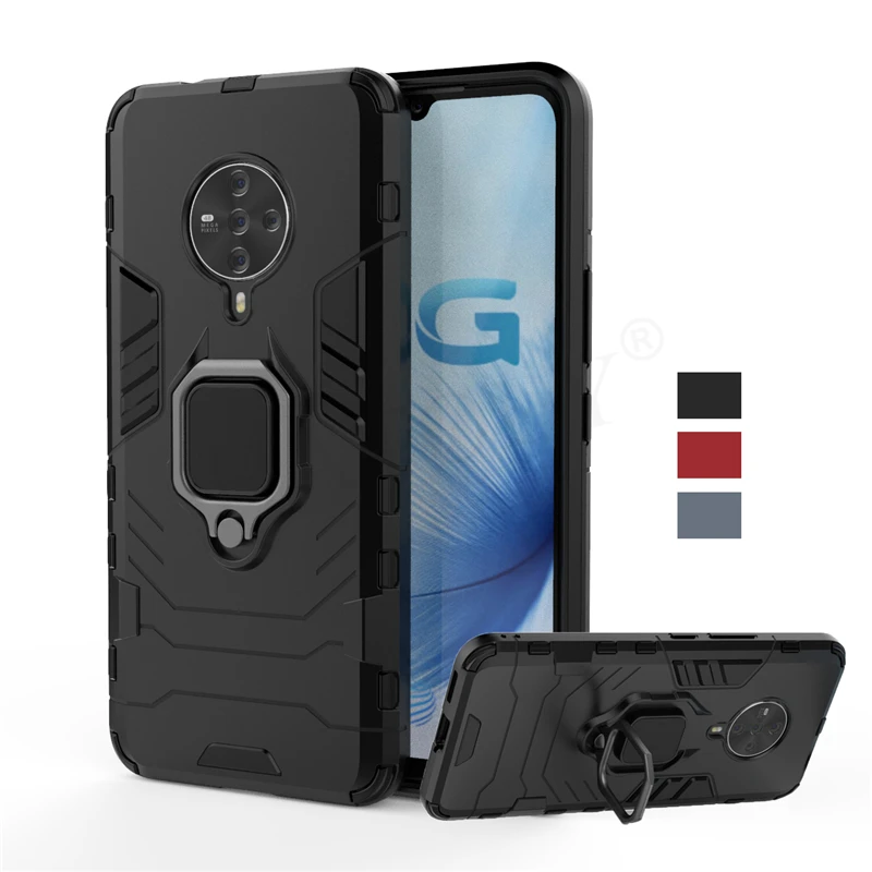 

For vivo S6 5G Case Cover Magnetic Ring Holder Shockproof TPU Bumper Armor Back Cover For vivo S 6 5G Phone Case For vivo S6 5G