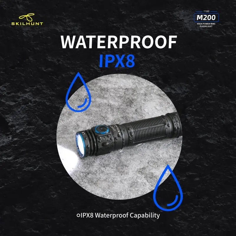 Светодиодный фонарик Skilhunt M200 новый редактируемый пользовательский интерфейс USB