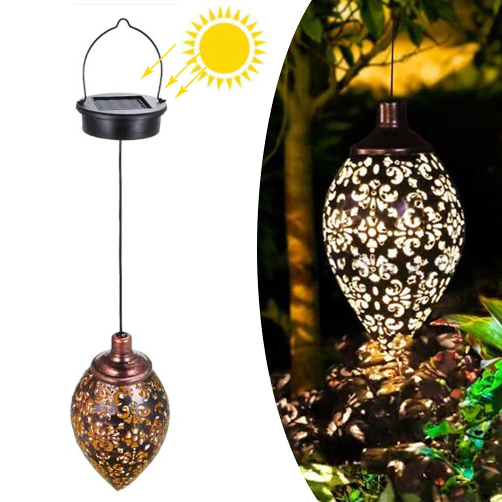 Новый марокканский светильник на солнечной батарее в стиле ретро Светильники
