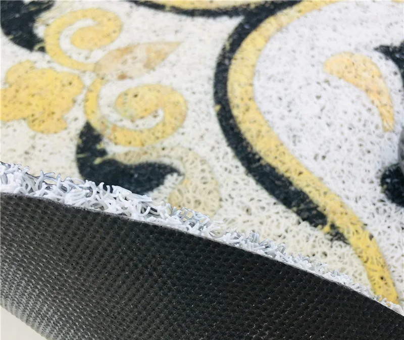 Противоскользящий коврик с мраморным узором напольный для входной двери