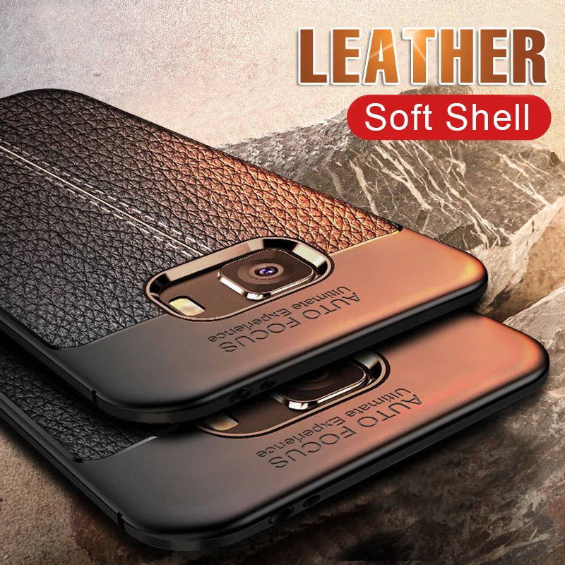 Кожаный чехол PDGB из ТПУ с узором для Samsung Galaxy S6 S7 Edge S8 S9 S10 Plus S20 A20 A30 A40 A50 A70 A51 A71 Note8 9 10