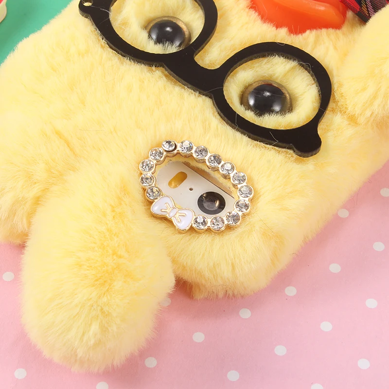 Модный мягкий пушистый чехол сделай сам в красивом стиле защитный для телефона