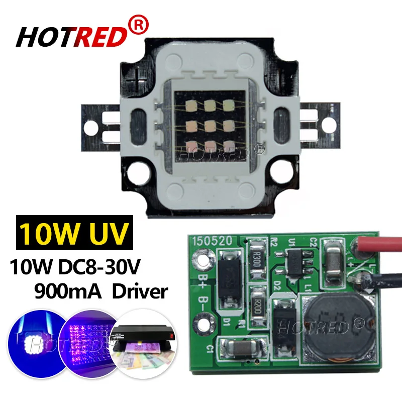 

HotRed 10 Вт УФ светодиодная лампа