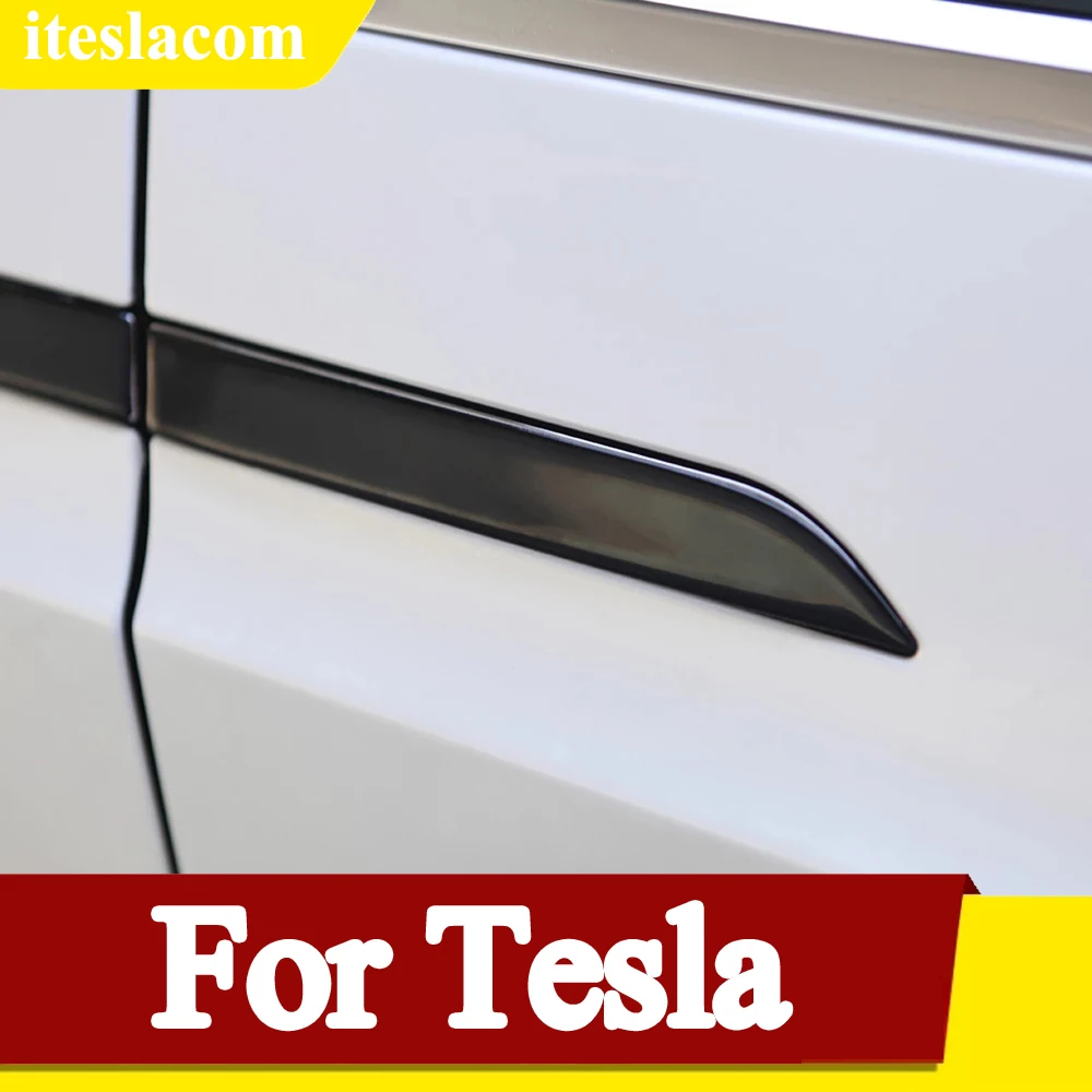 

4Pcs/Set Car Door Handle Stickers Protector Film For Tesla Model S Exterior Accessory Car Decor For Tesla Model X Stickers