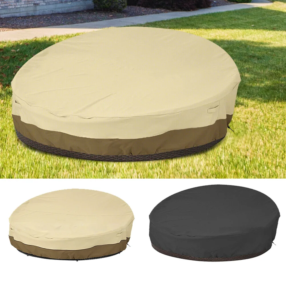 

Lounge Sofa Cover Garden Day Bed Sun Waterproof Outdoor Shelter 88*85*16/35inch Garden Furniture Sets