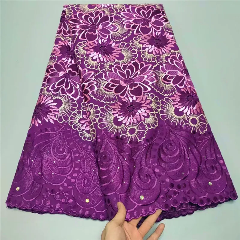 

Swiss lace fabric 2021 Embroidery African lace fabrics 100% cotton Dry lace Swiss voile lace in Switzerland 1L062603
