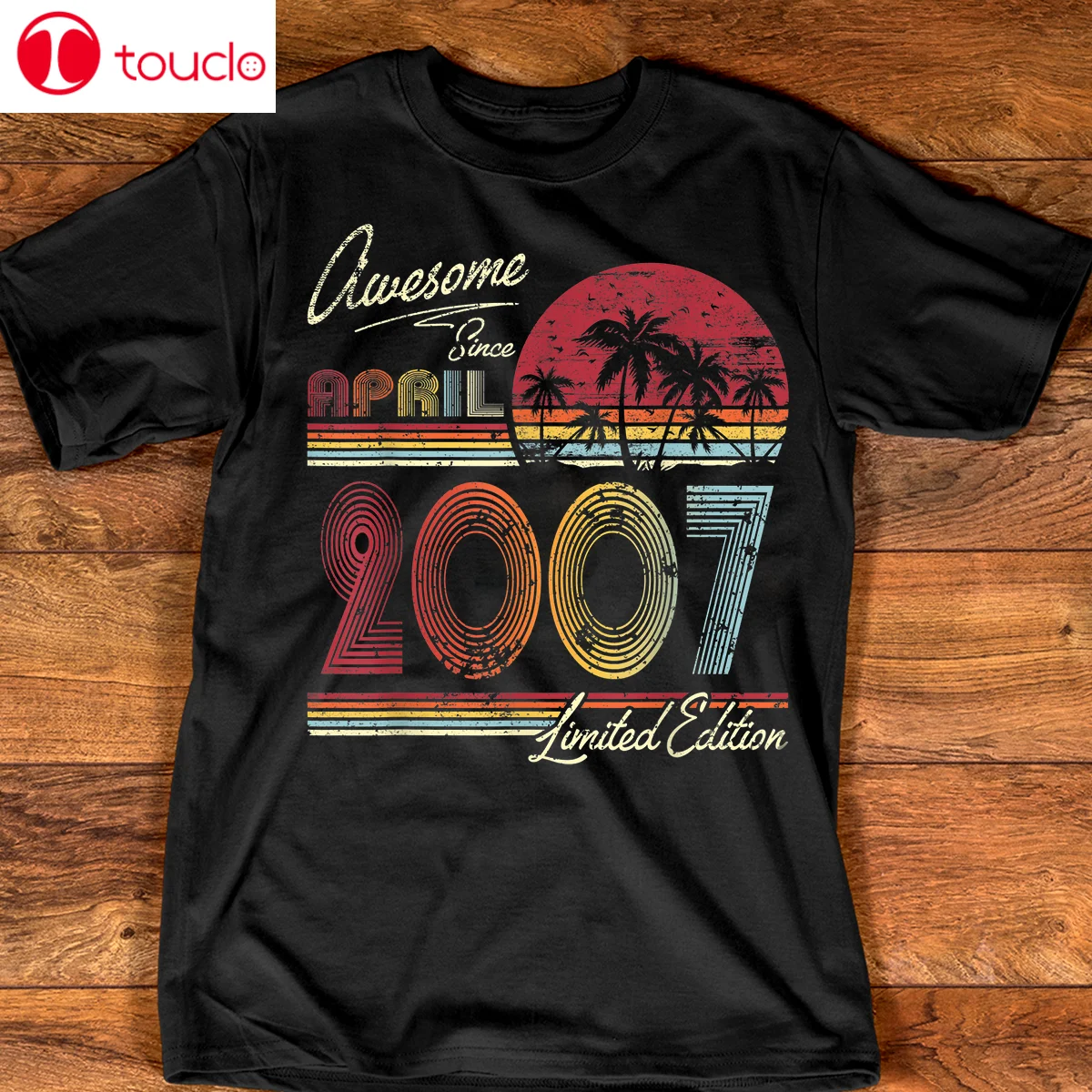 

Awesome Since April 2007 13Th Birthday Gift 13 Years Old T-Shirt Unisex Women Men Tee Shirt