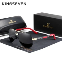 kingseven 2021 men vintage polarized sunglasses aluminum mens sun glasses brand male coating mirror driving eyewear n7720