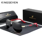 Солнцезащитные очки Мужские KINGSEVEN, черные солнцезащитные очки в алюминиевой оправе, винтажные поляризационные, с зеркальным покрытием, для вождения, N7720, 2021