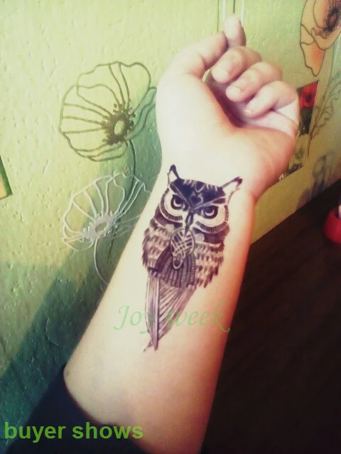 Waterproof Temporary Tattoo sticker owl owls tatto stickers flash tatoo fake tattoos for girl women men | Красота и здоровье