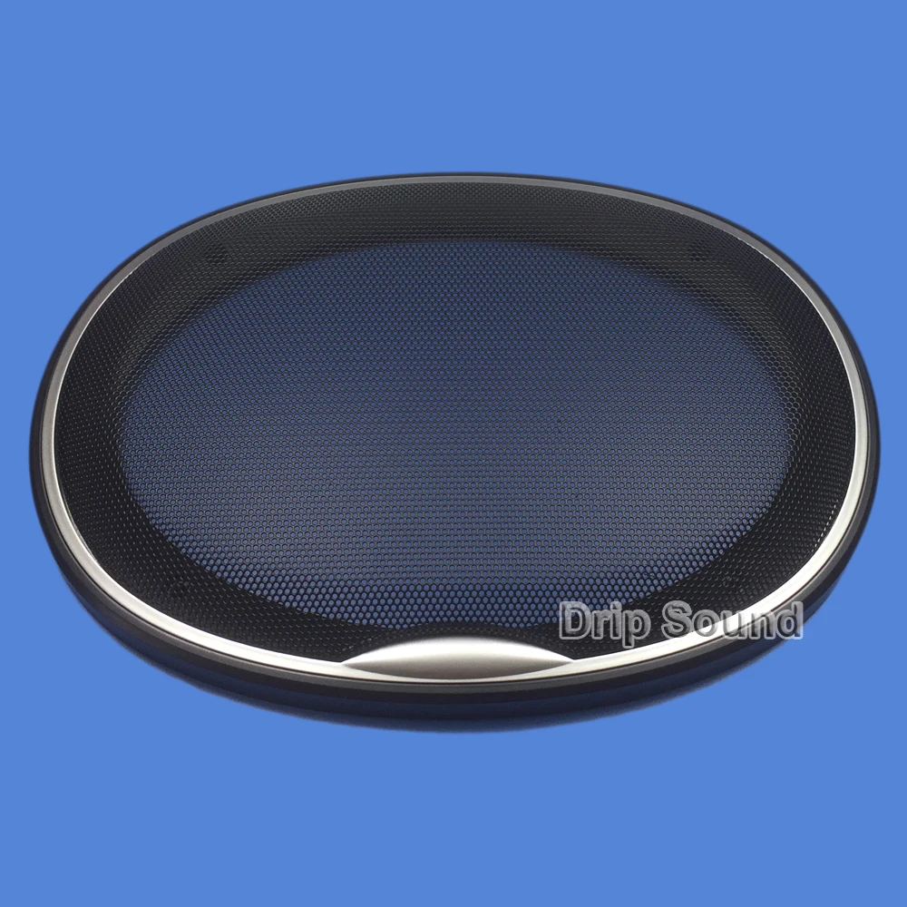 For 6x9-inch Speaker Для " /6,5"/" x 9" дюймов Автомобильный аудио динамик конверсионная сетчатая Крышка декоративный круг металлическая сетка решетка - Цвет: For 6x9-inch Speaker