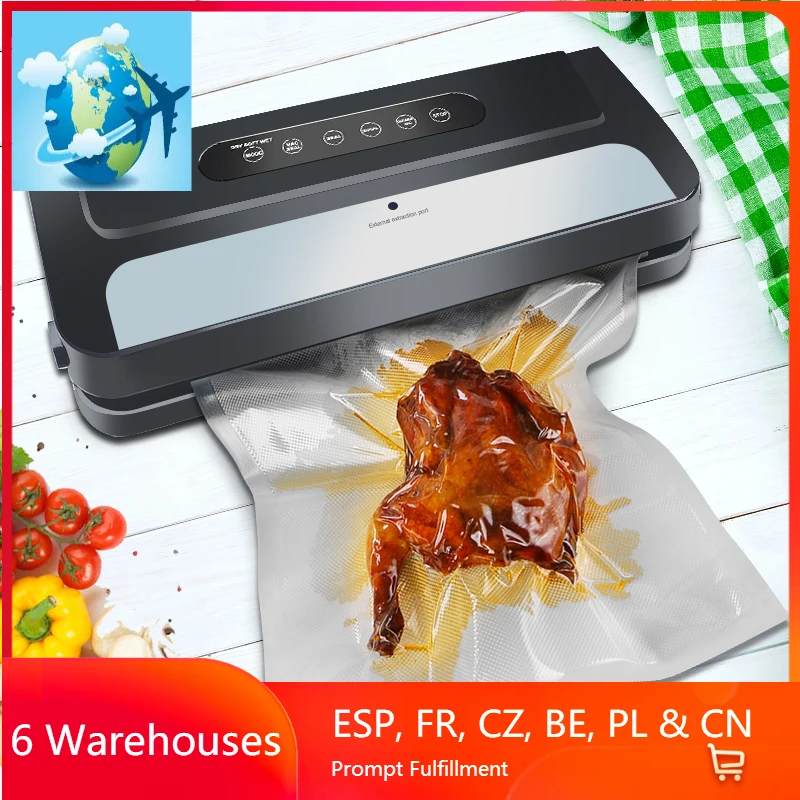 

Vacuum Sealer Sous Vide Product Vacuumator With 10pcs Free Bags Food Vacuum Packing Machine Automatic Kitchen Home Heat Sealer