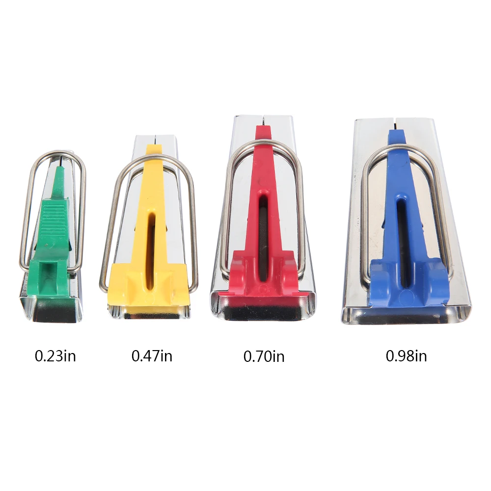 

4pcs Splicing Cloth Tool Set Sewing Accessories Bias Tape Makers Binding Sewing Quilting Hemming Sewing Tool 6mm 12mm 18mm 25mm