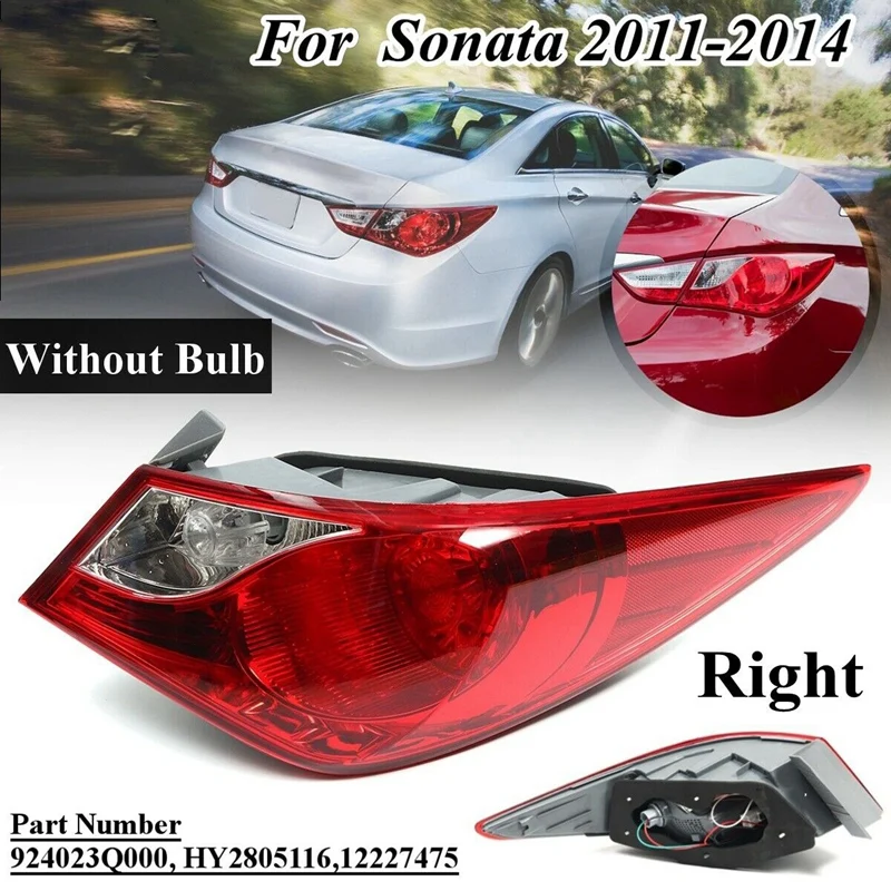Задний правый задний светильник торможения красный объектив для Hyundai Sonata 2011 2012 2013