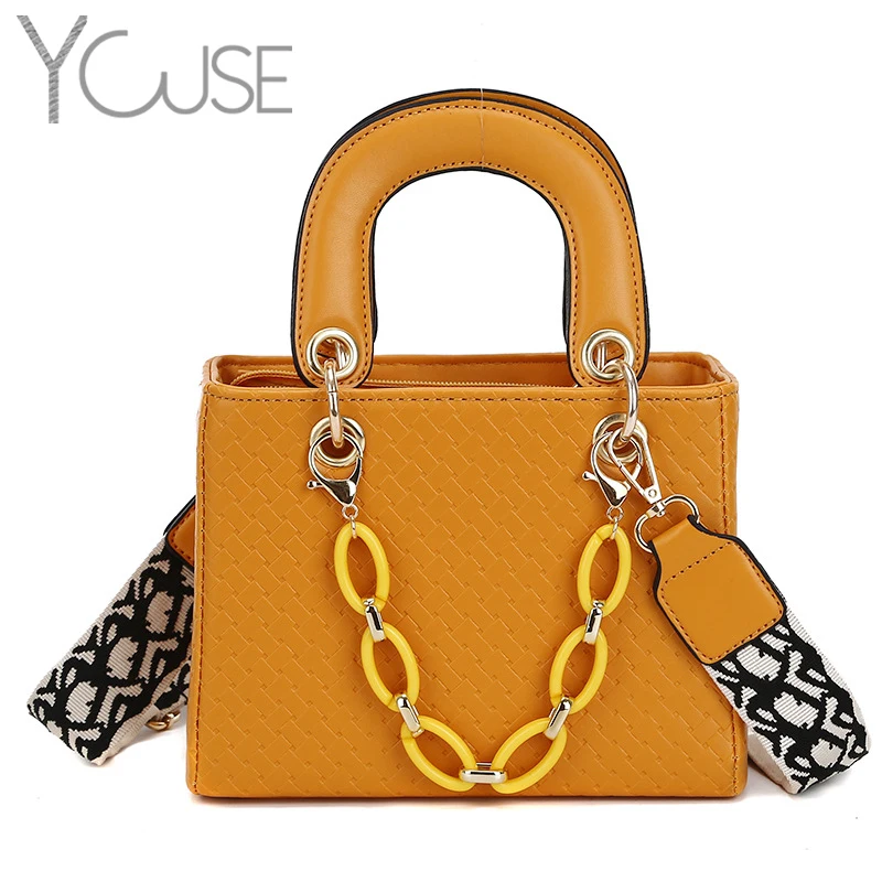Сумки-тоуты YOUSE с украшением в виде цепочки женские сумки большой вместимости