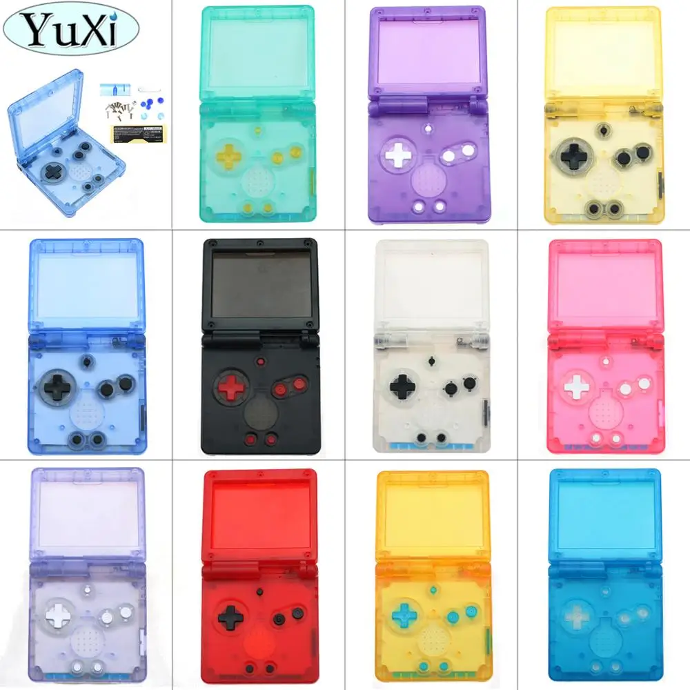YuXi Прозрачный чехол для GameBoy Advance SP Classic ограниченная серия сменный корпус экрана