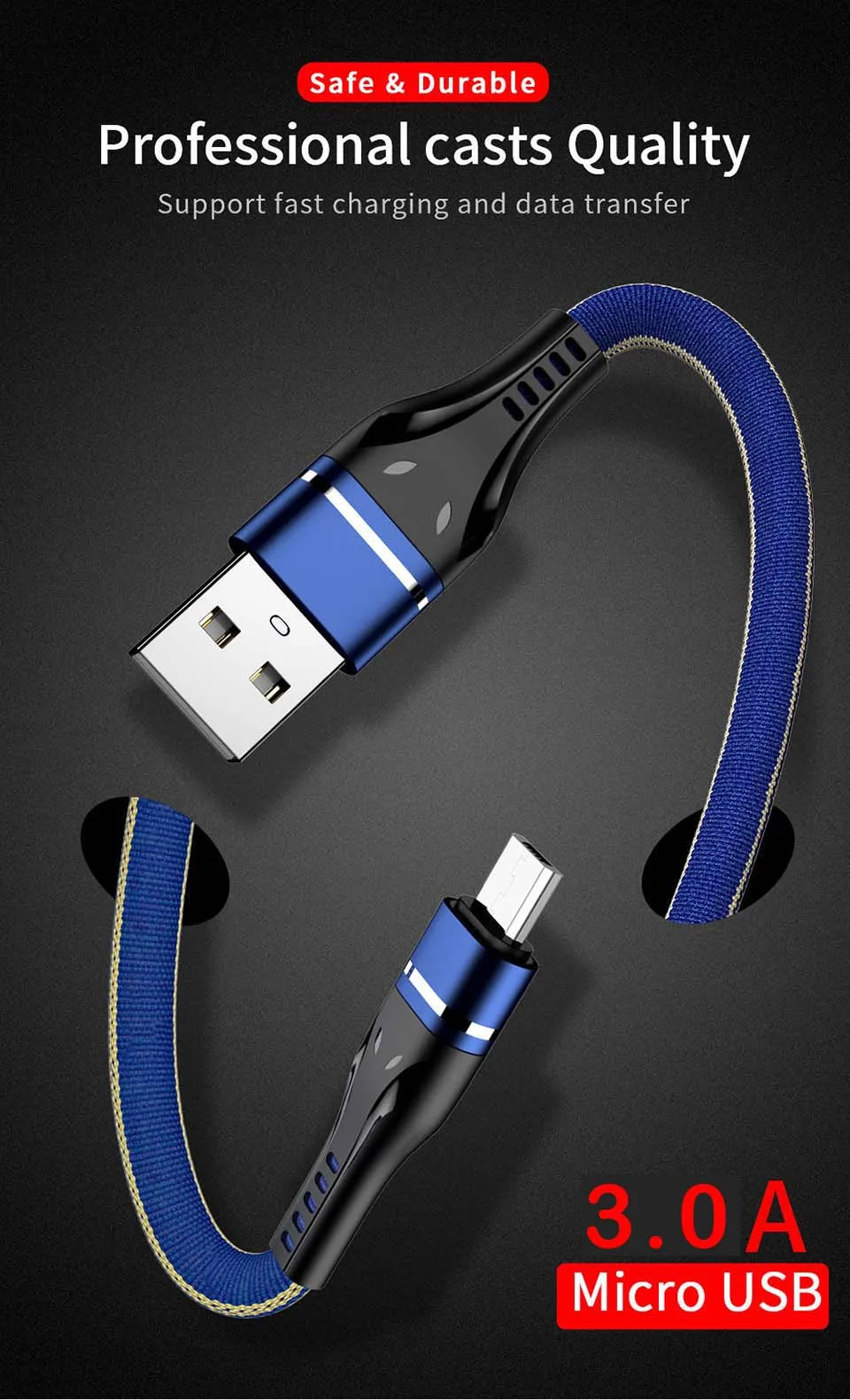 Кабель Micro USB для быстрой зарядки MUSTTRUE 3A для Android samsung S6 S7 Edge Xiaomi Huawei Android устройство кабель для планшета