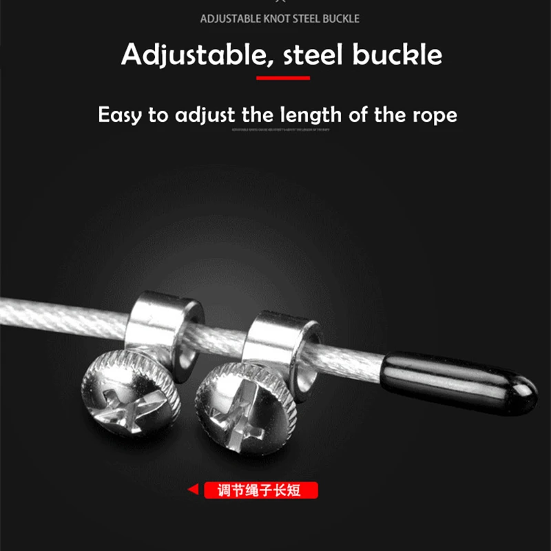 3 0 м веревка-опора Скакалка стальная проволока для прыжков бокса Регулируемый