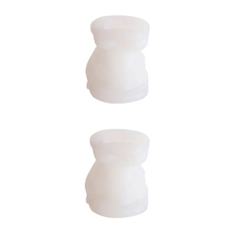 

2PCS Silicone Mold Ice Cube Maker Trays Mold Chocolate Bear Kitchen Baking Accessories for Drink Coffee Ice Cream