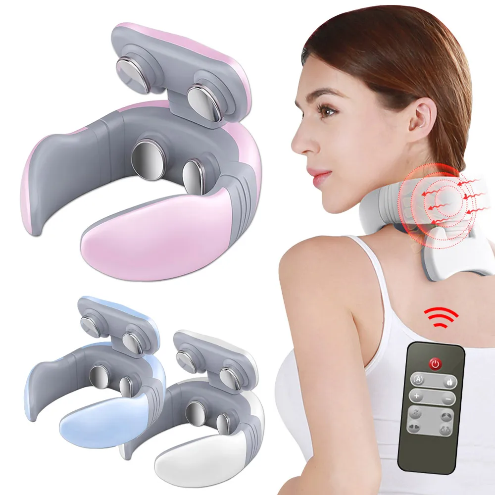 

Magnetic Pulse Electric Neck Massager Heating Relief Pain Tool Cervical Massage Vertebra Health Care Physiotherapy Relax Product