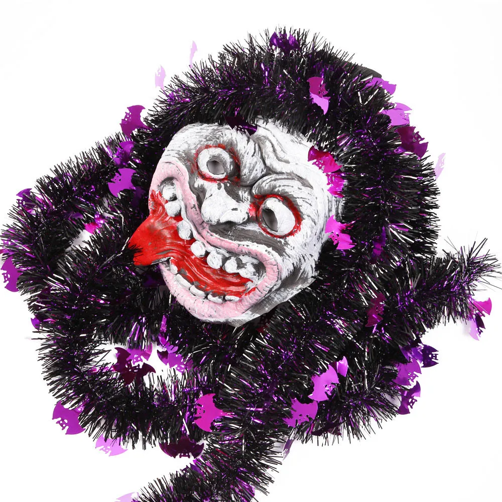 Рождественская гирлянда из мишуры для Хэллоуина рождественские украшения