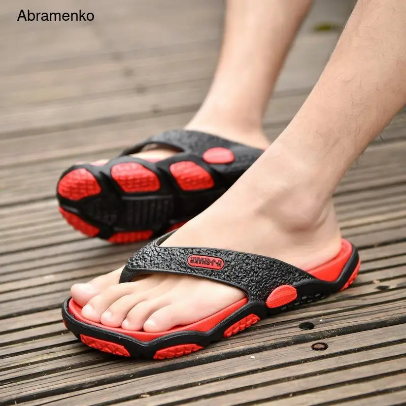 

Men Slippers Summer Flip Flops Fashion Outdoor Breathable Beach Sandal Man Flip Flop Shoes Male Indoor Slipper For Boy Male Foot